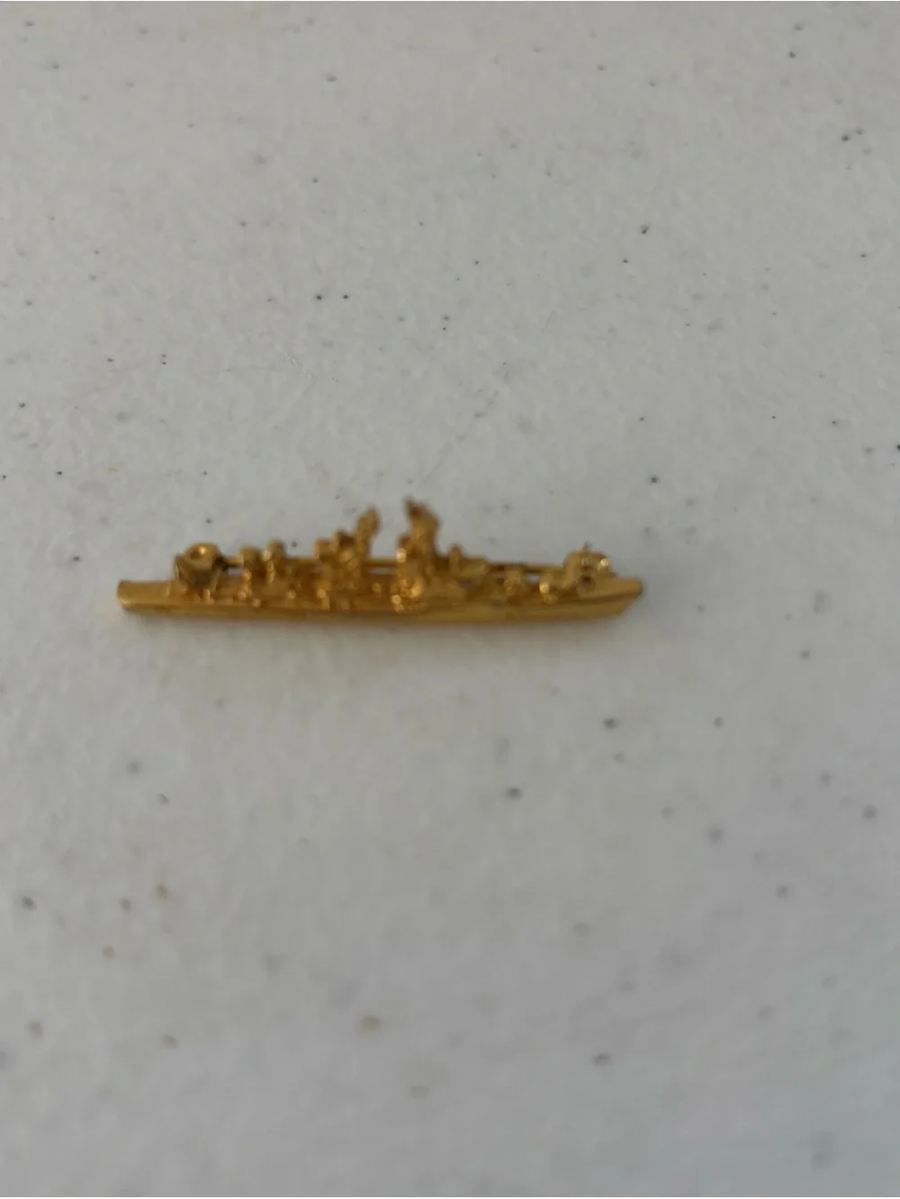 Gold Ship Brooch Pin – Elegant Women’s Jewelry Accent